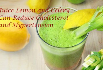El jugo de limón y apio puede reducir el colesterol y la hipertensión