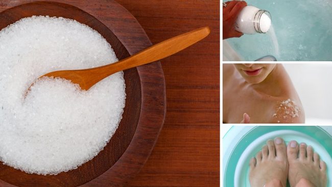 8 problemas de salud comunes que se pueden tratar con sal de Epsom